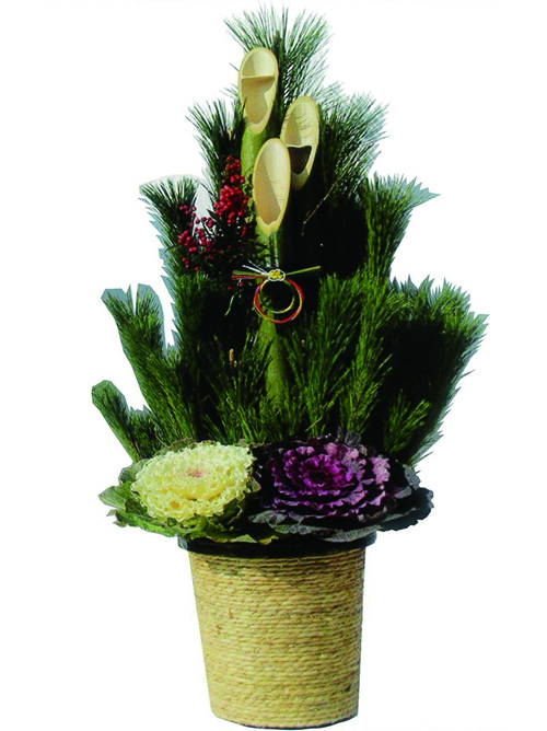 【門松⑨】尺120cm一対繩巻