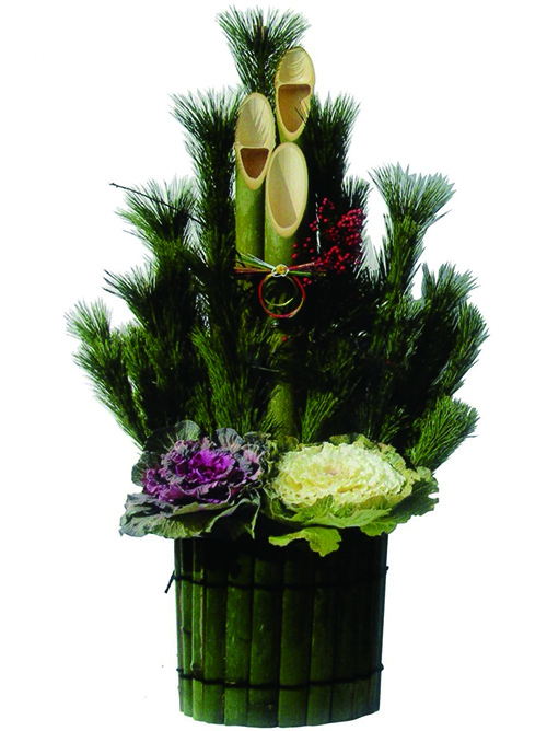 【門松⑧】尺120cm一対竹巻