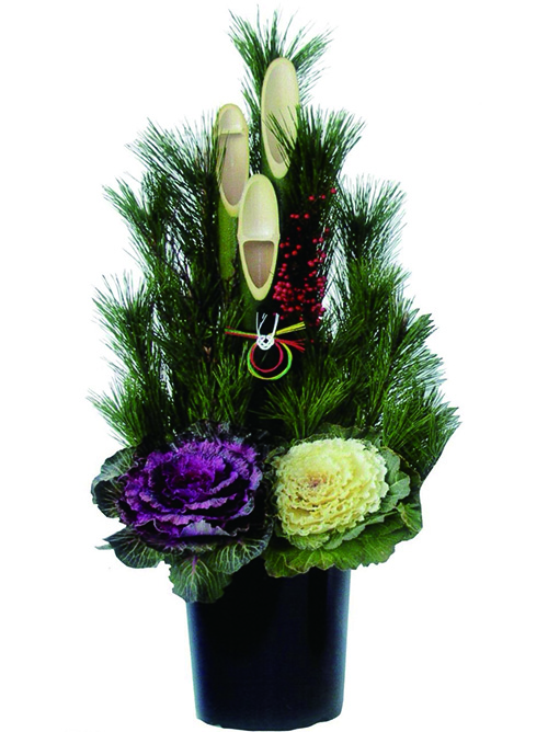 【門松⑫】9寸100cm一対プラ鉢